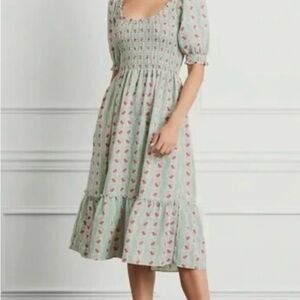 Smocked Floral Crepe Louisa Nap Dress Hill House Home